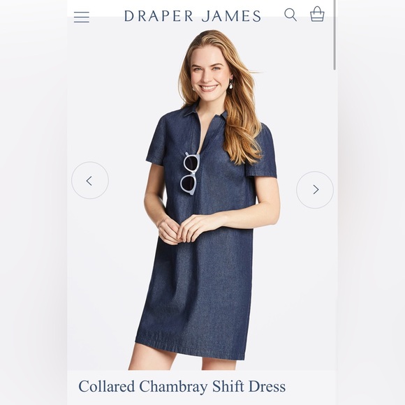 Draper James Chambray Shirt Dress - Picture 1 of 5